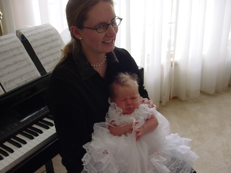 Mom and Baby on the blessing day