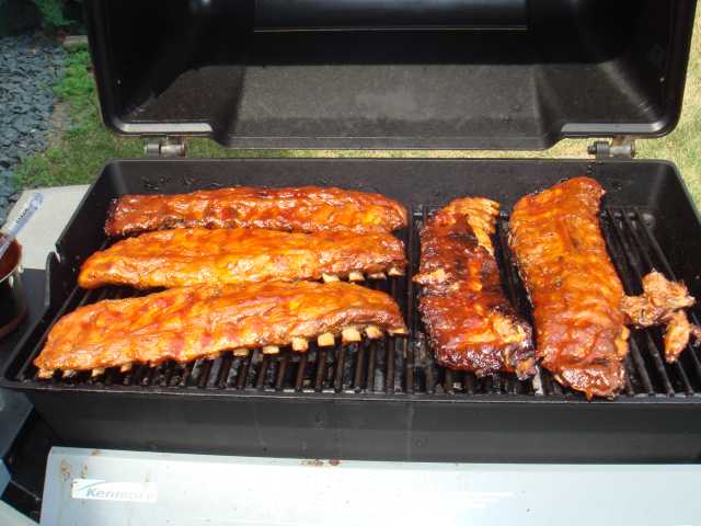 Full grill of ribs